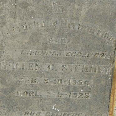 STEMMET Willem 1864-1928