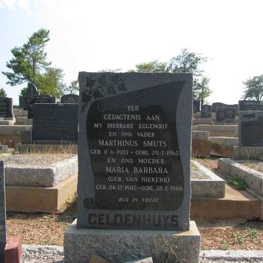 GELDENHUYS Marthinus Smuts 1907-1962 &amp; Maria Barbara VAN NIEKERK 1907-1968
