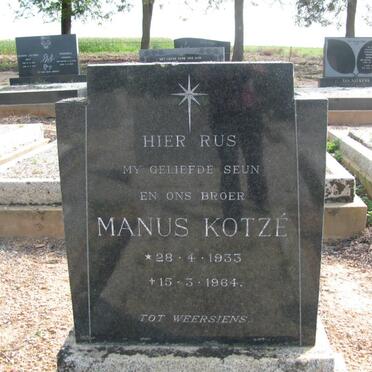 KOTZE Manus 1933-1964