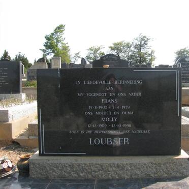 LOUBSER Frans 1902-1959 &amp; Molly 1909-1998