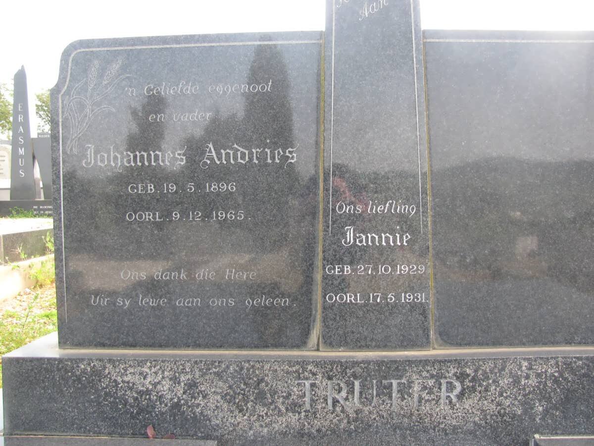 TRUTER Johannes Andries 1896-1965 :: TRUTER Jannie 1929-1931