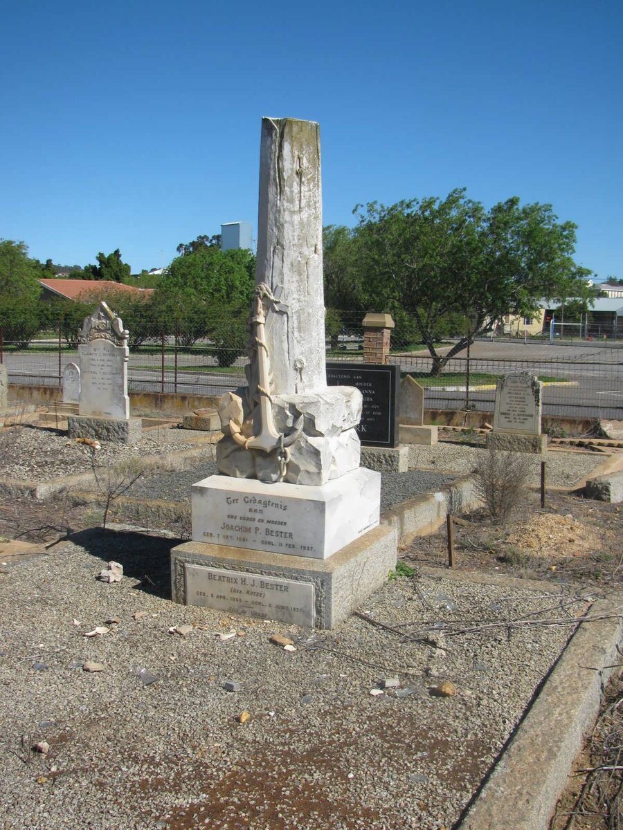 BESTER Joachim P. 1861-1937 &amp; Beatrix H.J. KOTZE 1866-1937