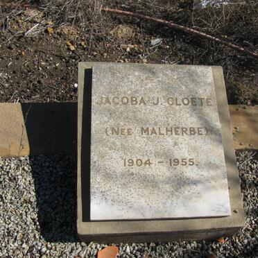 CLOETE Jacoba J. nee MALHERBE 1904-1955