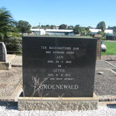 GROENEWALD, Jan -1956 &amp; Lettie -1973