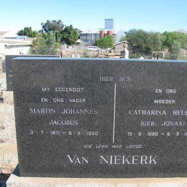 NIEKERK Martin Johannes Jacobus, van 1871-1960 &amp; Catharina Helena JONAS 1880-1973
