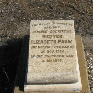 PAUW Hester Elizabeth -1924