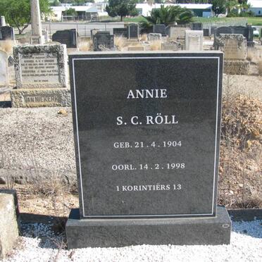 ROLL Annie S.C 1904-1998