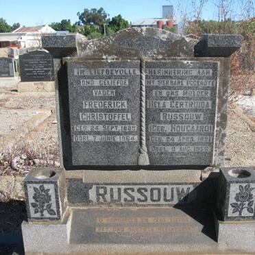 RUSSOUW Frederick Christoffel 1889-1964 &amp; Hela Gertruida HOUGAARD 1891-1956