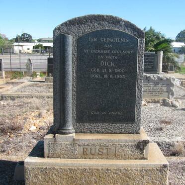 RUST Dick 1900-1953