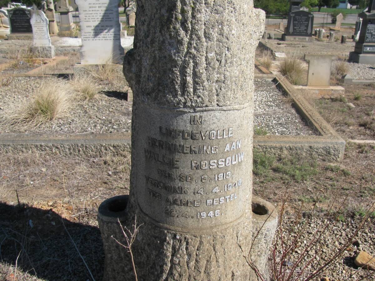 ROSSOUW Wallie 1913-1946