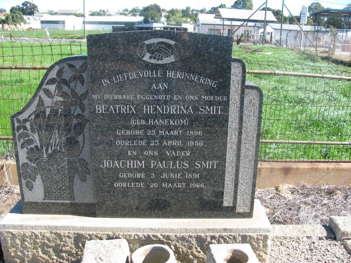 SMIT Joachim Paulus 1891-1966 &amp; Beatrix Hendrina HANEKOM 1896-1956