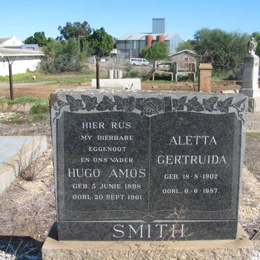 SMITH Hugo Amos 1898-1961 &amp; Aletta Gertruida 1902-1987