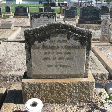 SCHALKWYK Dirk Johannes, van 1887-1949