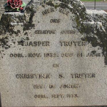 TRUTER Jasper -1932 &amp; Christina S. DE JONGH -1933