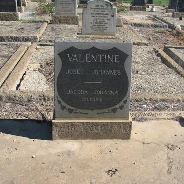 VALENTINE Josef Johannes &amp; Jacoba Johanna OLIVIER