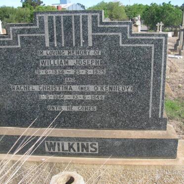 WILKINS William Joseph 1856-1925 &amp; Rachel Christina O'KENNEDY 1864-1944