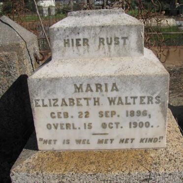 WALTERS M.M. 1864-1957 &amp; Maria Elizabeth RUST 1866-1933 :: WALTERS Maria Elizabeth 1896-1900