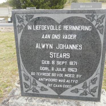 STEARS Alwyn Johannes 1871-1963
