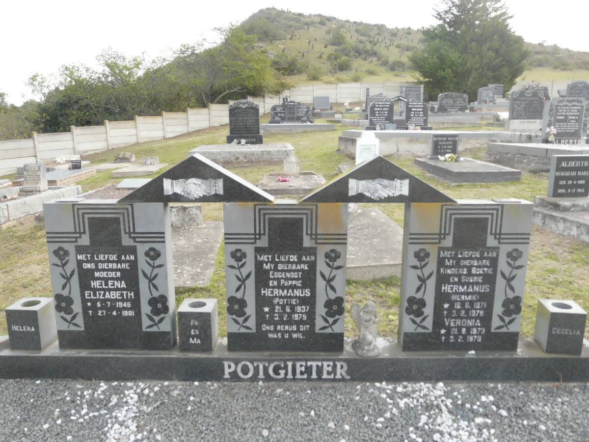 POTGIETER Hermanus 1937-1979 &amp; Helena Elizabeth 1945-1981 :: POTGIETER Hermanus 1971-1979 :: POTGIETER Veronia 1973-1979