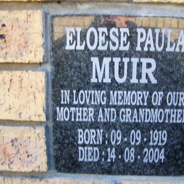 MUIR Eloese Paula 1919-2004