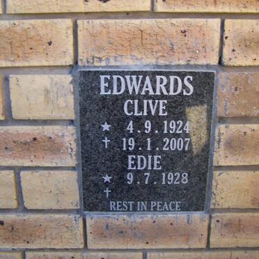 EDWARDS Clive 1924-2007 &amp; Edie 1928-