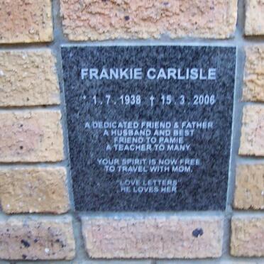 CARLISLE Frankie 1938-2006