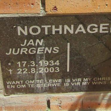 NOTHNAGEL Jan Jurgens 1934-2003