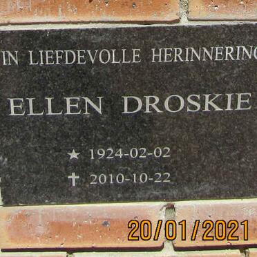 DROSKIE Ellen 1924-2010