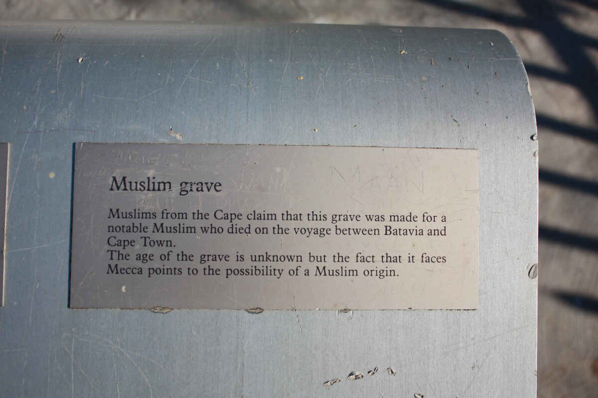 2. Plaque at the gravesite