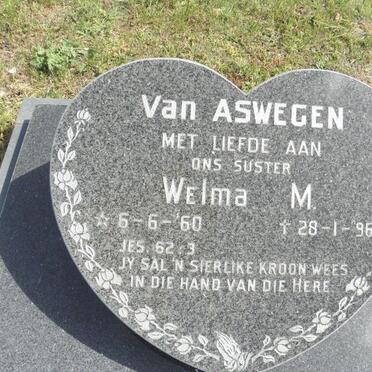 ASWEGEN Welma M., van 1960-1996