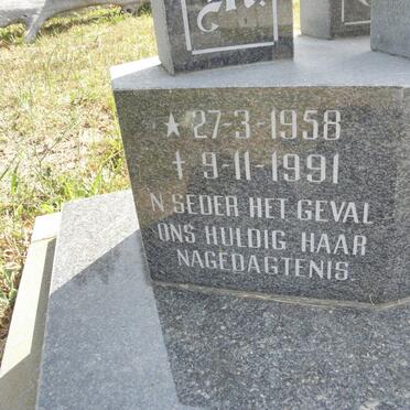 ANTHONY Sabicna M. 1958-1991