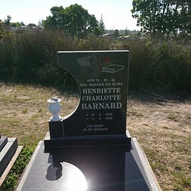 BARNARD Henriette Charlotte 1929-2012
