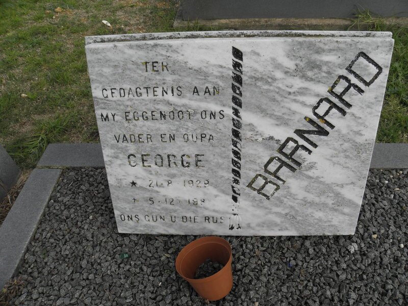 BARNARD George 1929-1981