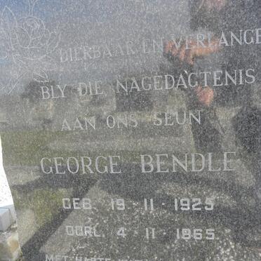 BENDLE George 1925-1965