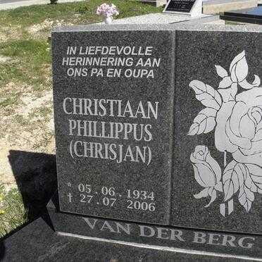 BERG Christiaan Phillippus, van der 1934-2006