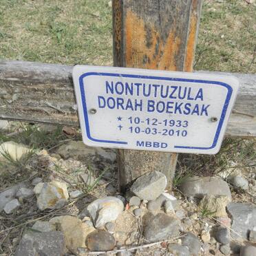 BOEKSAK Nontutuzula Dorah 1933-2010