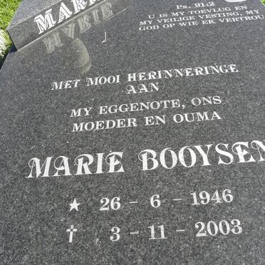 BOOYSEN Marie 1946-2003