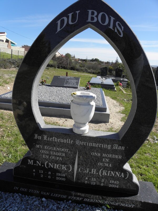 BOIS M.N. 1938-2000, du &amp; C.J.H. 1945-2004