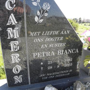 CAMERON Petra Bianca 1982-2003