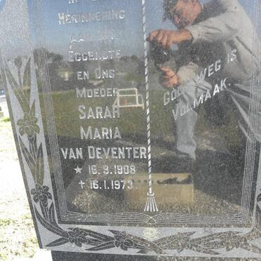 DEVENTER Sarah Maria, van 1908-1973