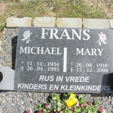 FRANS Michael 1934-1995 &amp; Mary 1938-2004