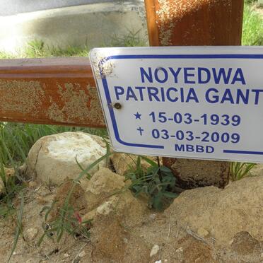 GANTO Noyedwa Patricia 1939-2009