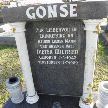 GONSE Dieter Wilfried 1943-1989