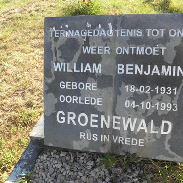 GROENEWALD William Benjamin 1931-1993