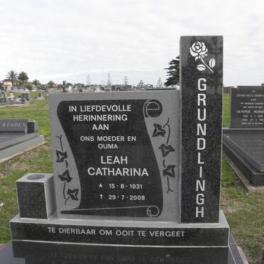 GRUNDLINGH Leah Catharina 1931-2008