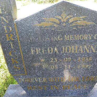 HENDRICKS Freda Johanna 1938-1997