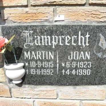 LAMPRECHT Martin 1915-1992 &amp; Joan 1923-1990