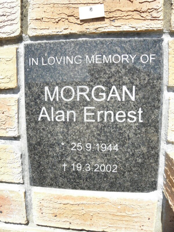 MORGAN Alan Ernest 1944-2002