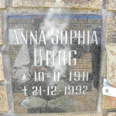 BURG Anna sophia 1911-1992