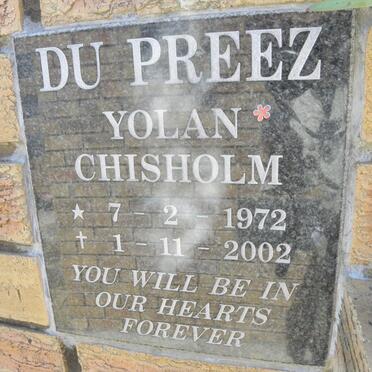 PREEZ Yolan Chisholm, du 1972-2002